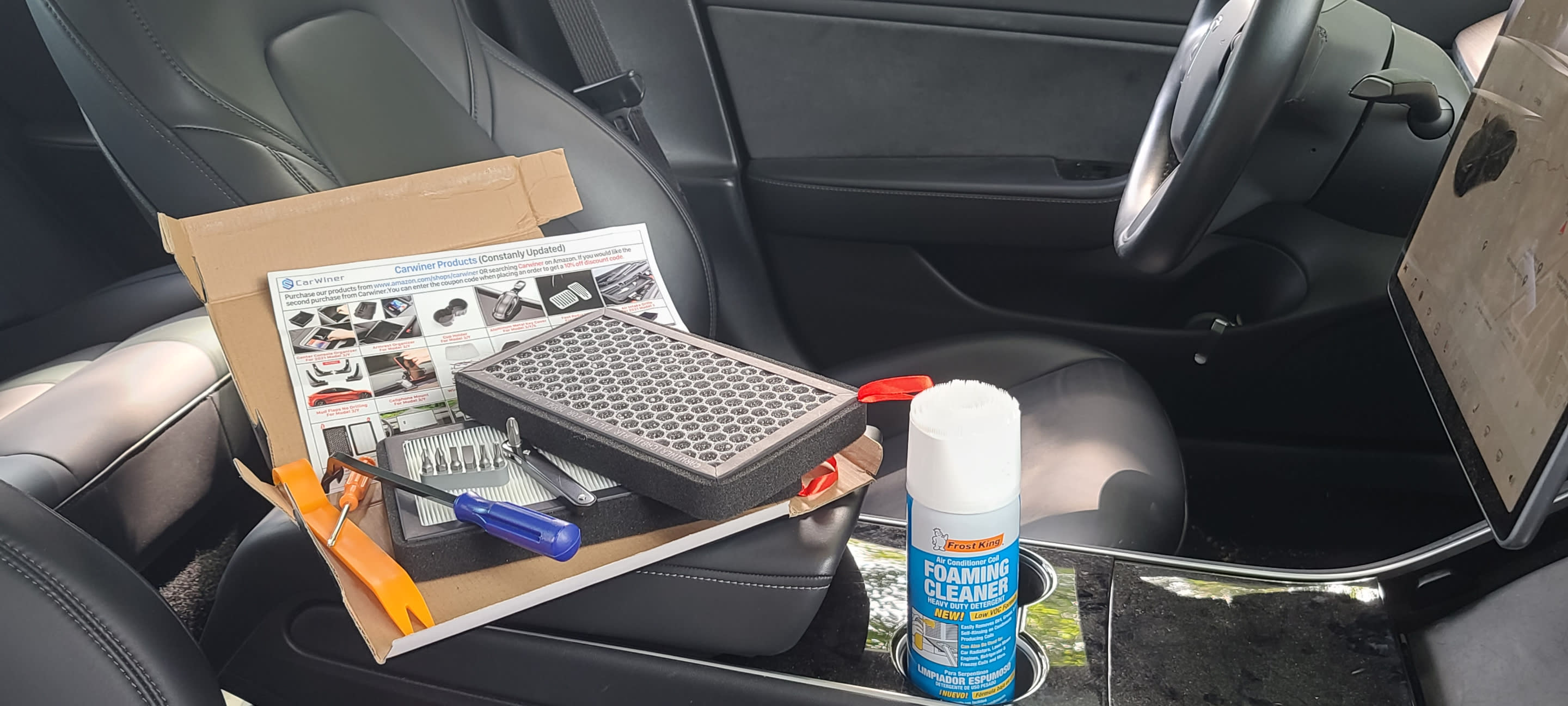 Model 3 & Y Cabin Filters & EVAP Cleaning Kit